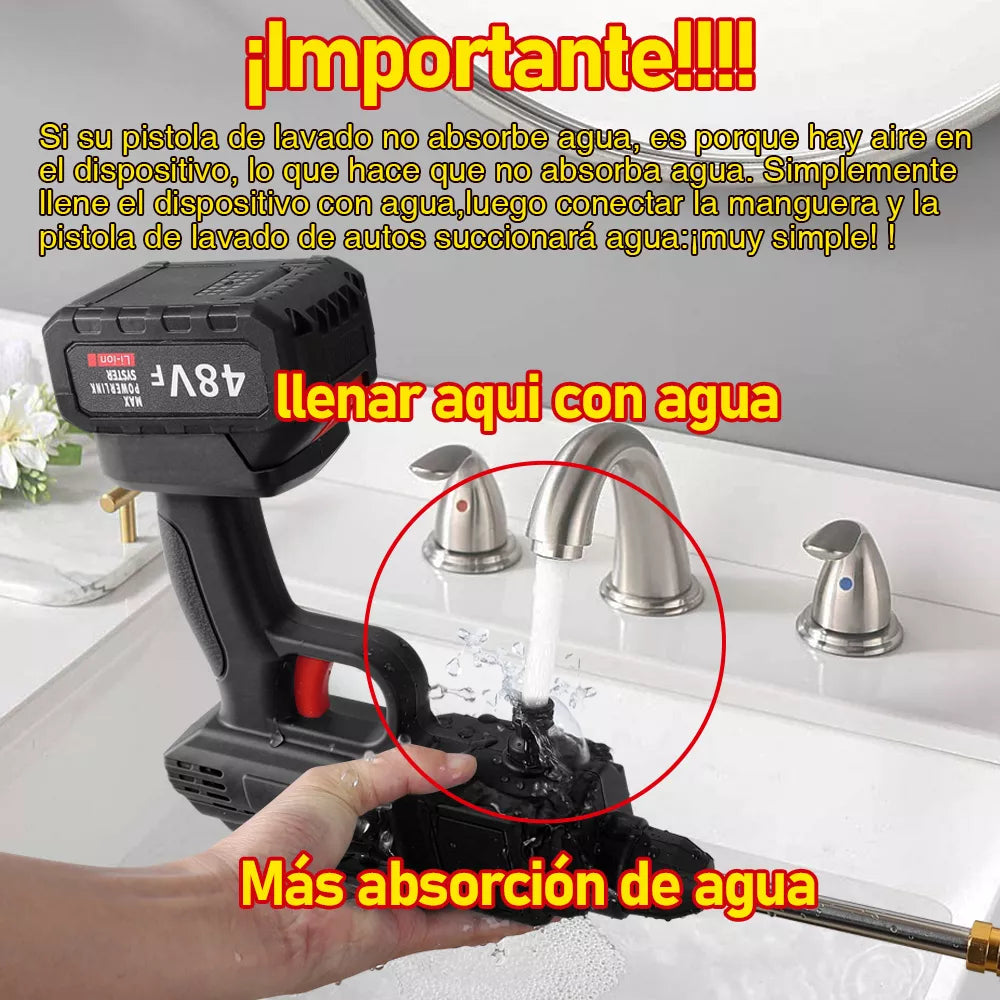 HIDROJET MAX® HIDROLAVADORA PORTATIL 2 BATERIAS 48V