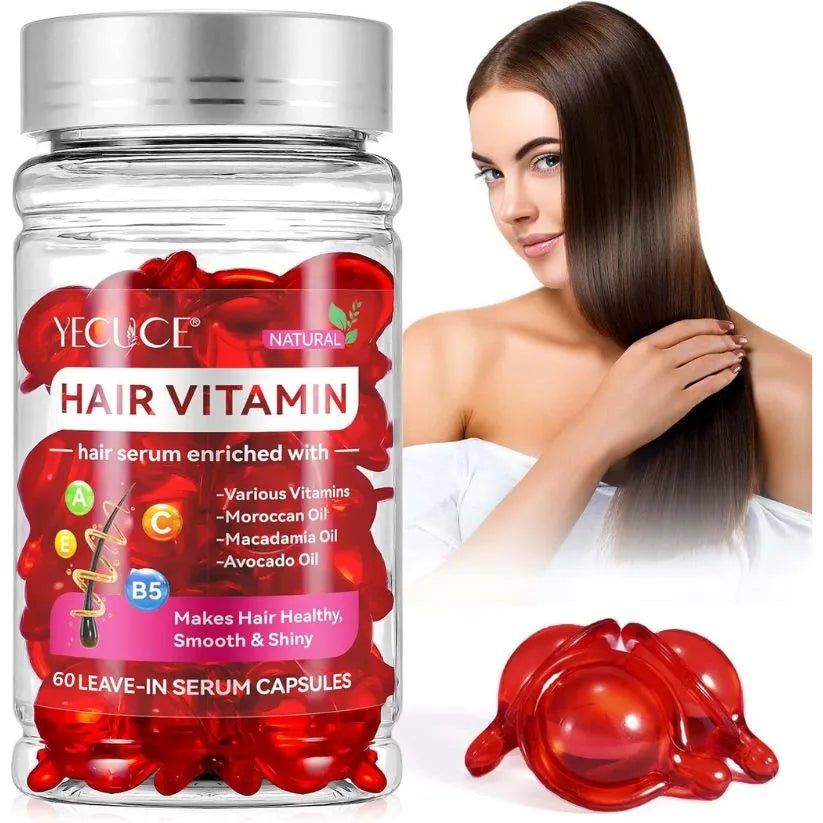 HydraLux® Vitaminas 40 Capsulas Para Cabello Maltratado Seco y Opaco