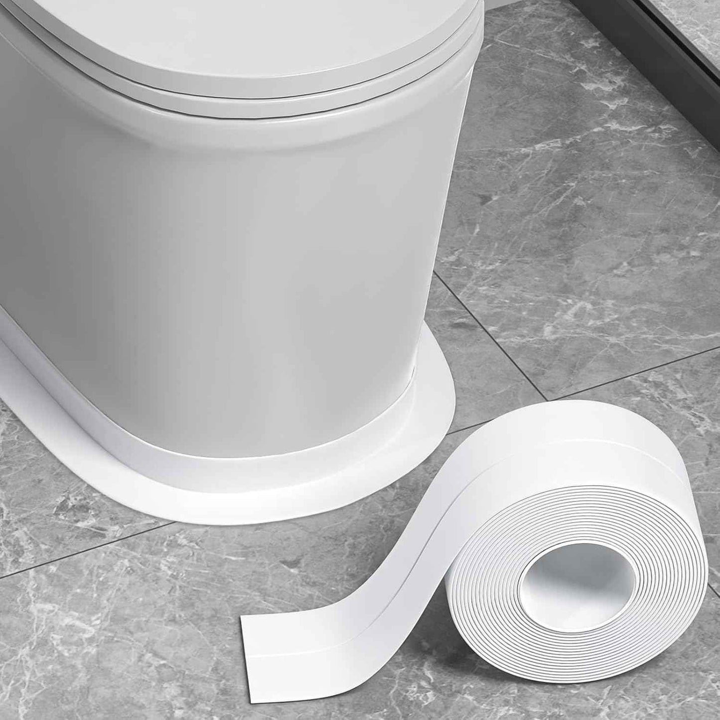 3 Rollos AquaSeal Pro® Cinta Antimoho PVC Auto- Adhesiva Baño y Cocina 10 Mts