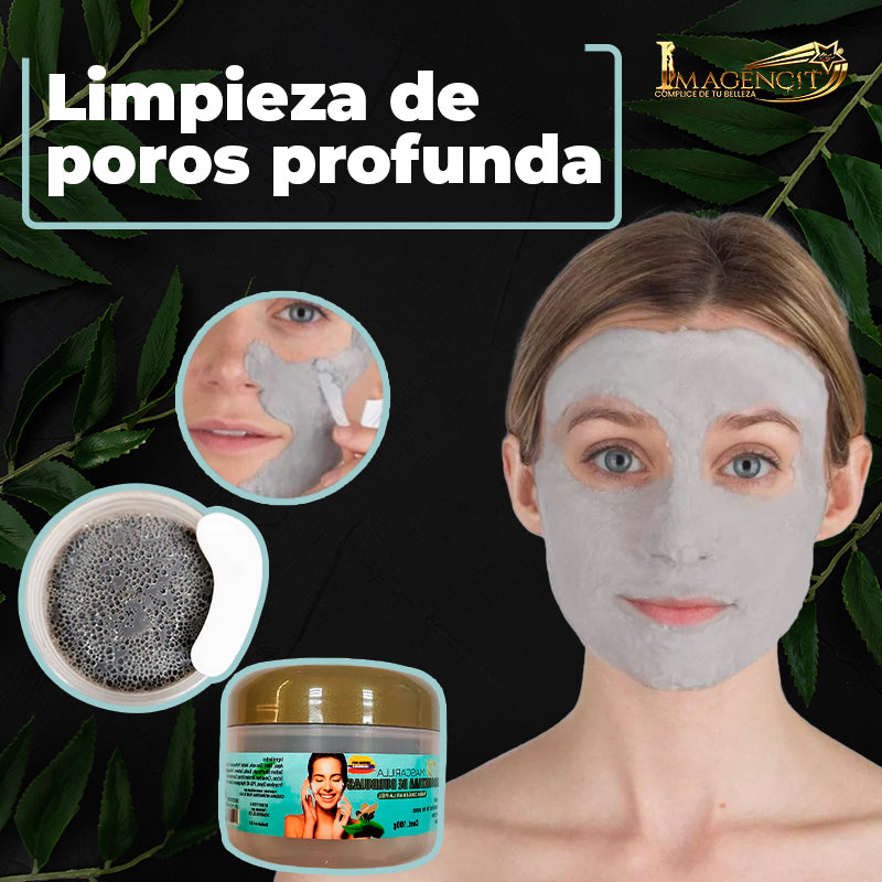 VitaAvo® Mascarilla Facial limpiadora de Burbujas con Ácido Complejo de Aguacate y Carbon activado