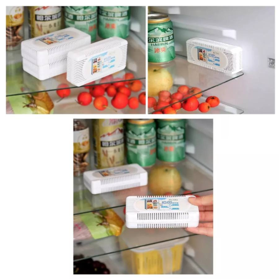 3x1 Desodorante Eliminador de Olores Carbon Activado Natural Para Refrigerador Closet Mascota
