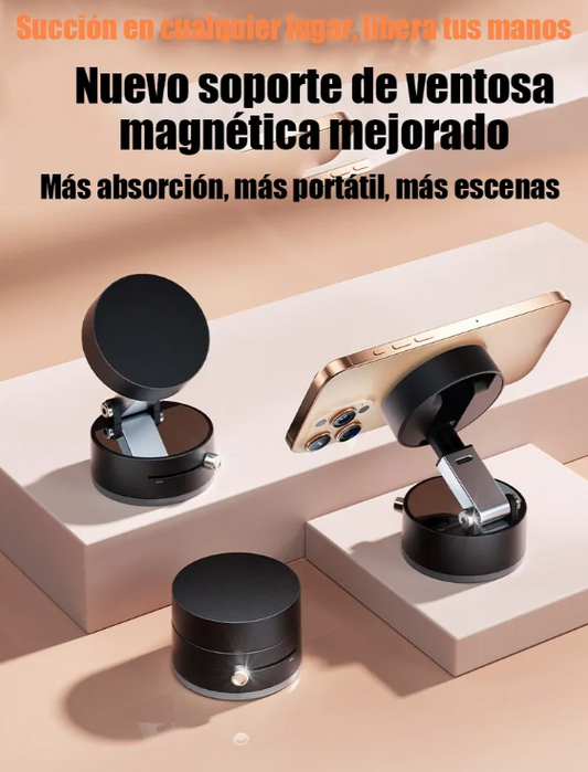 2x 1 Soporte Magnetico Celular Con Ventosa