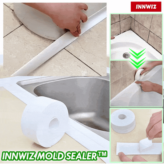 3 Rollos AquaSeal Pro® Cinta Antimoho PVC Auto- Adhesiva Baño y  Cocina 10 Mts
