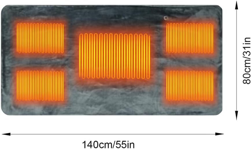 Manta Sweter Cobija Termica USB con Paneles de calor