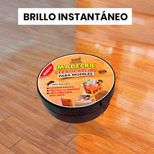 🎁 Madecril® Cera restauradora de muebles zapatos cuero vinipiel 480gr