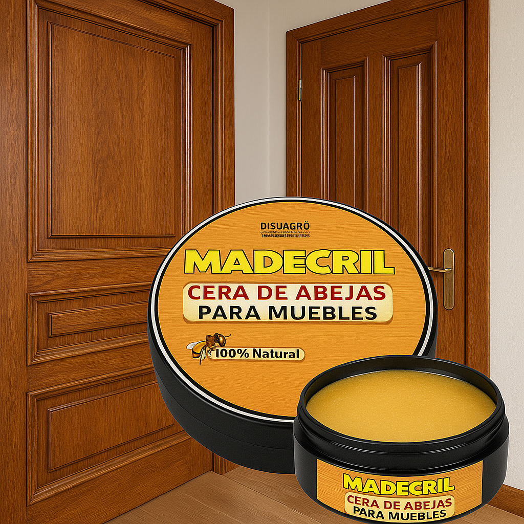 🎁 Madecril® Cera restauradora de muebles zapatos cuero vinipiel 480gr