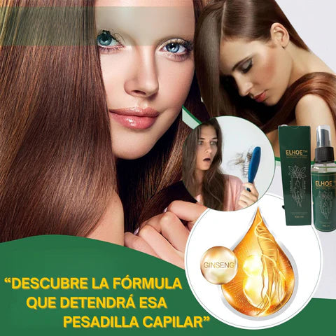 ELHOE® TONICO CRECIMIENTO PARA EL CABELLO Y BARBA HOMBRES Y MUJERES