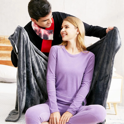 Manta Sweter Cobija Termica USB con Paneles de calor