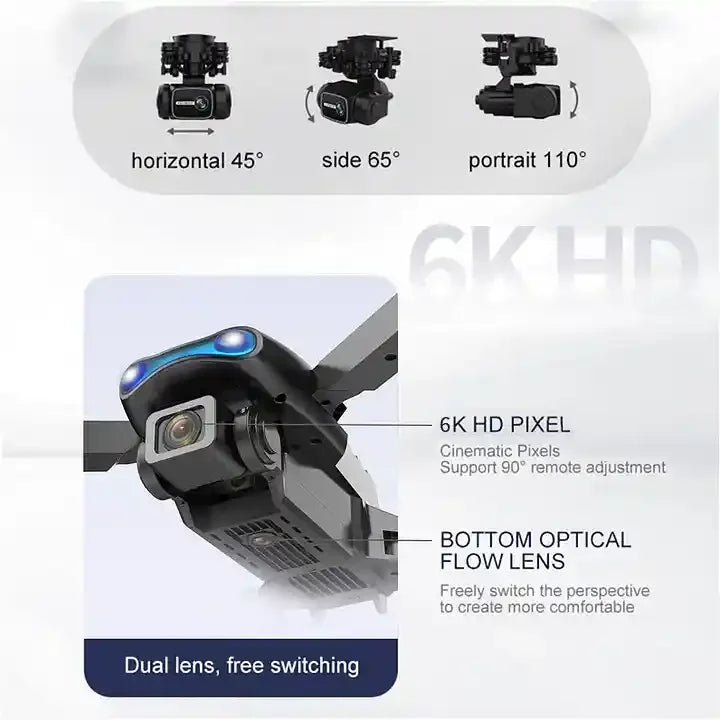 SkyView Pro® Dron Doble Cámara 4K Pro Max Drone Wifi